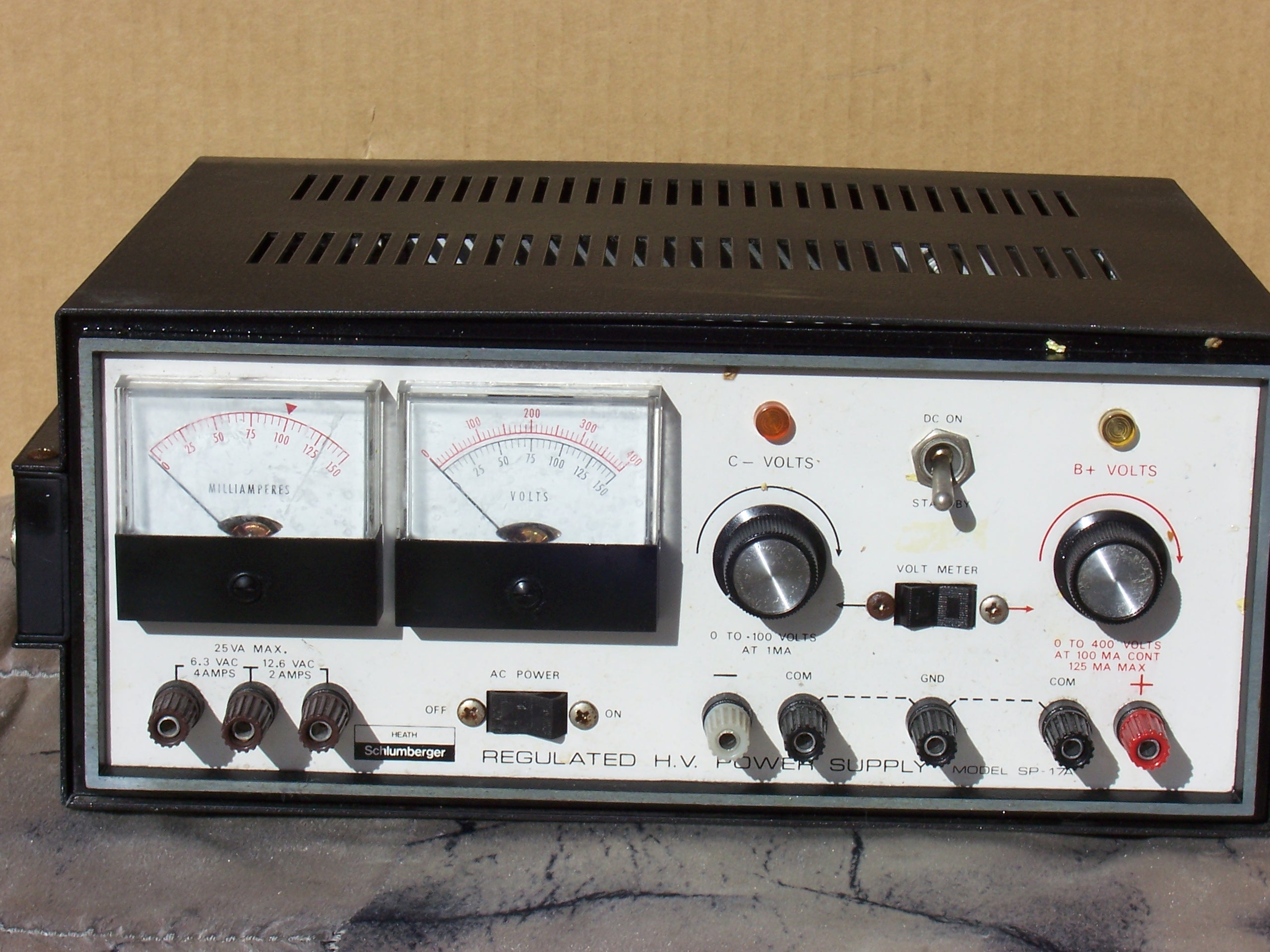 Heath Schlumberger Regulated H.V. Power Supply Model SP-17A - Imagine41